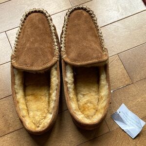 L.L. Bean Mens Brown Suede Slip-on Size 8 medium NWT